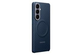 KS947SC anglies pluošto magnetinis dėklas Samsung Galaxy S26 Plus, melsvai violetinis