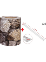 Tvoros juostos rinkinys 35x0.19 m (450 g/m²) + 28 klipsai, Bimsstein