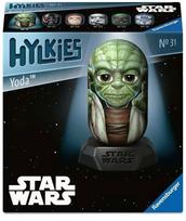 3D dėlionė Ravensburger Hylkies Star Wars Yoda, 7 cm x 7 cm, 56 vnt., žalia sp.