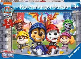 Dėlionė Ravensburger Paw Patrol Knights 05617, 18 cm x 26 cm, 35 vnt., įvairių spalvų
