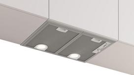Bosch Serie 4 DHL555BM integruojama gartraukis Metalinis, Sidabrinis 604 m³/h