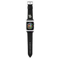 Karl Lagerfeld Ikonik Saffiano Karl Heads dirželis Apple Watch (38 / 40 / 41 mm) - Juodas