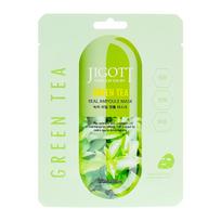 Jigott Jigott Jigott Green Tea Real Ampoule Mask 27 ml 0 Korėjietiška kosmetika 27ml korėjietiška lakštinė veido kaukė