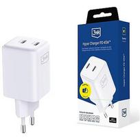 3MK Hyper Charger PD 45W GaN QC4+ PPS 2C Super-Fast Charge 2.0 biała 5903108666633
