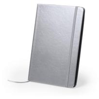 Užrašų knygutė A5 sidabro spalvos su trintuku V2944-32