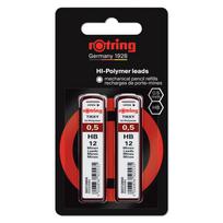 Rotringo grafito rinkinys 0,5 mm - 2 vnt. - 2221256