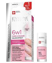 Nagų kondicionierius Eveline Cosmetics Nail Therapy Prof. 6in1 Care&Colour Sparkling Pink, 5ml