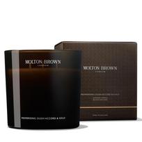 Žvakė, aromatinė Molton Brown Mesmerising Oudh Accord & Gold 3 Wick, 60 - 70 h, 600 g, Ruda sp.
