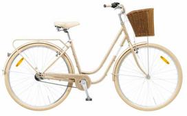 Dviratis miesto Classic Elegance 3, 28 ", ruda sp., su krepšeliu
