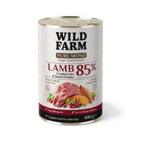 WILD FARM PURE MONO Ėriena, spanguolės ir saldžiosios bulvės 400 g vienos rūšies baltymų šunų maistas