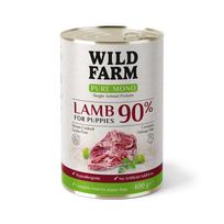 WILD FARM PURE MONO Ėriukų šuniukų 400 g vienos rūšies baltymų šunų maistas