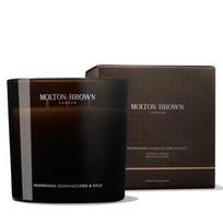 Žvakė, aromatinė Molton Brown Mesmerising Oudh Accord & Gold 3 Wick, 60 - 70 h, 600 g, Ruda sp.