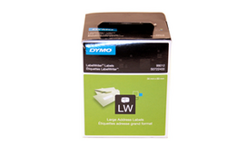 Dymo 99012 (S0722400) Etiketės 36 x 89mm, 2 ritinėliai x 260 etikečių, Balta...