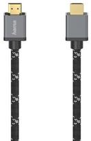 Kabelis Hama HDMI - HDMI 2.1 8K HDMI, HDMI, 1 m, juoda sp./pilka sp.