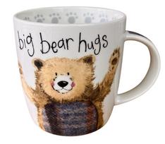 Puodelis Pan Dragon M74 Big Bear Hugs, ruda/balta, 0.4 l