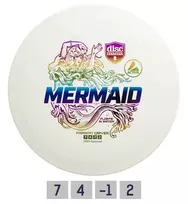 Diskgolfo diskas Fairway Driver MERMAID neskęstantis White