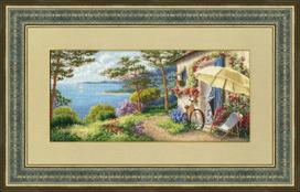 Siuvinėjimo rinkinys „Beautiful Summer“ S/LP050, Golden Fleece, 18 ct kreminė Aida, 17,5×38,2 cm