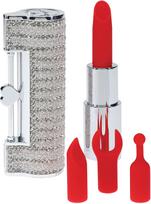 Loveline Angel Lipstick mažas vibratorius - Sidabro spalva