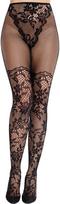 Leg Avenue Dhalia juodos tinklinės pėdkelnės - S-L