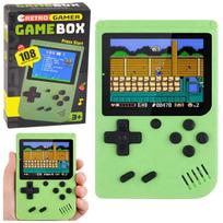 Žaidimų konsolė RETRO 108 viename, LCD ekranas, žalia