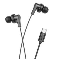 HOCO Type C Earphones with Microphone, M114, Black