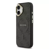 GUESS PU Leather phone case with MagSafe support for iPhone 17, black