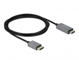 DeLOCK Active DisplayPort 1.4 to HDMI Cable 4K 60 Hz (HDR) 2 m