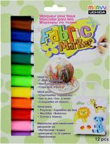 Flomasteriai šviesių audinių dekoravimui Fabric Marker 560-12V, 12vnt.