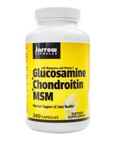 Jarrow Formulas gliukozaminas + chondroitinas + MSM - 240 kapsulių