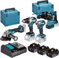 Makita ZESTAW COMBO 18V LXT DGA504+DDF489+DTD173 3*5.0AH