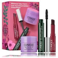 Clinique Makeup Bag rinkinys veidui (balzamas 15 ml. + blakstienų tušas 7 ml. + lūpų dažai 1.2 g.) - 1 vnt.