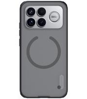 Juodas / skaidrus dėklas Poco F8 Ultra telefonui "Nillkin Super Frosted Pro Magnetic"