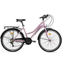 Miesto dviratis Bisan Smile Powder Pink (ratų dydis: 26", rėmo dydis: 17")
