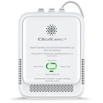 Qoltec 52651 Gamtinių dujų nuotėkio jutiklis | CH4 detektorius | NG | Tuya | Wi-Fi | 85dB signalizacija | LED