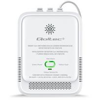 Qoltec 52654 2in1 gamtinių dujų ir anglies monoksido (CO) nuotėkio detektorius | CH4 | KAS | NG | Tuya | WiFi | 85dB signalizacija | LED