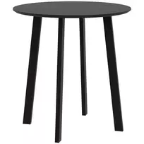 Apvalus valgomojo stalas 72 x 72 x 75 cm, juoda