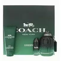 Coach Green EDT 100 ml + EDT MINI 15 ml + SG for Body & Hair 100 ml (man)