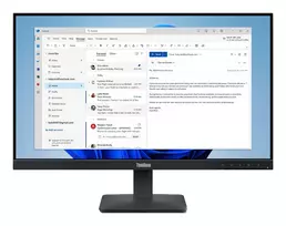 Lenovo ThinkVision S24-4e kompiuterio monitorius 60,5 cm (23.8") 1920 x 1080 pikseliai „Full HD“ LED Juoda