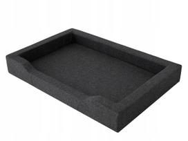 Vandeniui atspari šunų lova, sofa, šuns gultas XXL 120x80 cm, juoda