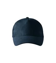 Kepurė su snapeliu MALFINI 5P 307 Unisex, blue 340g/m2