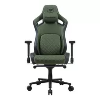 COUGAR DEFENSOR S ARMY GREEN F Universali kompiuterinių žaidimų kėdė Minkšta sėdynė Žalia