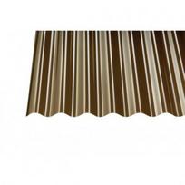 Banguotas polikarbonato lakštas Gutta PC MAKRO Sinus 76/18, bronzinės sp., 1045 x 3000 x 0.8 mm
