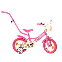 Vaikiškas dviratukas su papildomais ratukais, vaikų Bimbo Bike 77436, rožinė sp., 12"