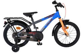 Vaikiškas dviratukas su papildomais ratukais, vaikų Volare Thombike, mėlyna sp./oranžinė sp., 16"