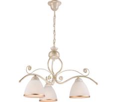 Brilagi - LED liustra ANTICO, pakabinama ant grandinės, 3xE27/60W/230V, 3000K, balta patina
