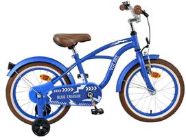 Vaikiškas dviratukas su papildomais ratukais, vaikų Volare Blue Cruiser, mėlyna sp., 16"