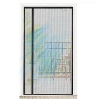 Screen door magnetinis tinklelis nuo uodų durims 120x230 cm, juodas