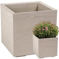 Gėlių lova KARO 400x400x400 lenta ECO kavos - latte LA891-85 LAMELA