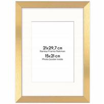 Auksinė nuotraukų rėmelė Framai® 21X29,7 cm su passe-partout (15x21 cm)