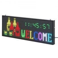 Programuojamas LED ženklas, 99x35x5.5 cm, pilnų spalvų, reklaminis ekranas